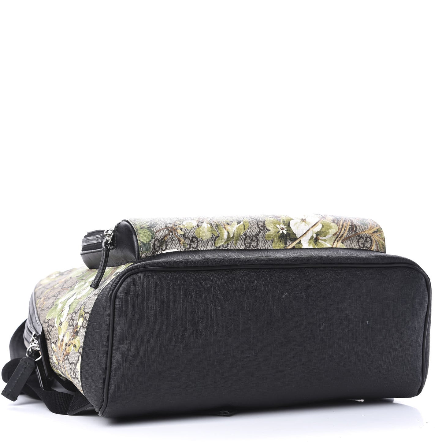 GG Supreme Monogram Blooms Medium Day Backpack Beige New Military Black