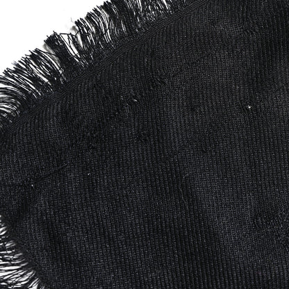 Fendi Silk Wool FF Shawl Black 3 of 3