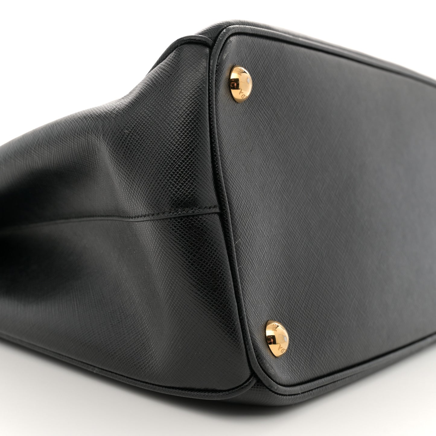 Saffiano Lux Large Galleria Double Zip Tote Black