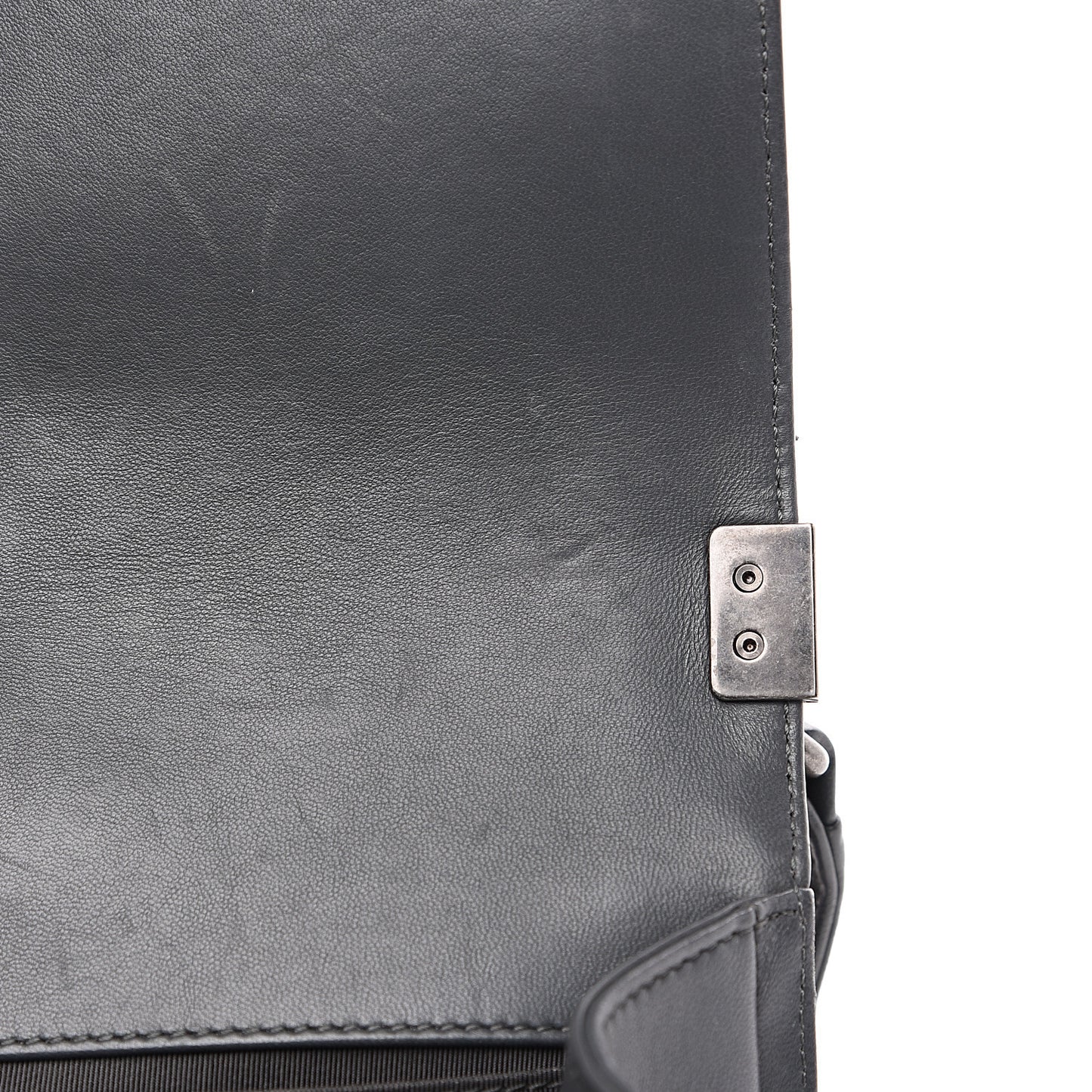 Lambskin Quilted New Medium Boy Flap Grey