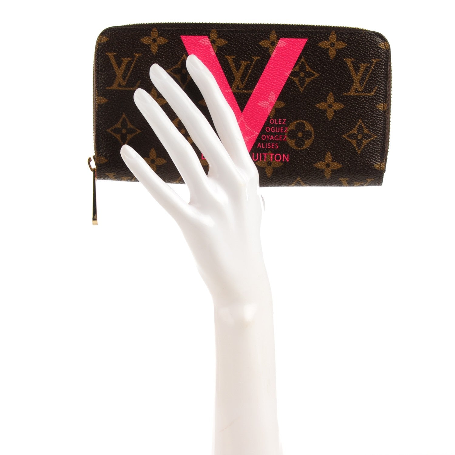 Louis Vuitton Monogram V Zippy Wallet Grenade 2 of 7