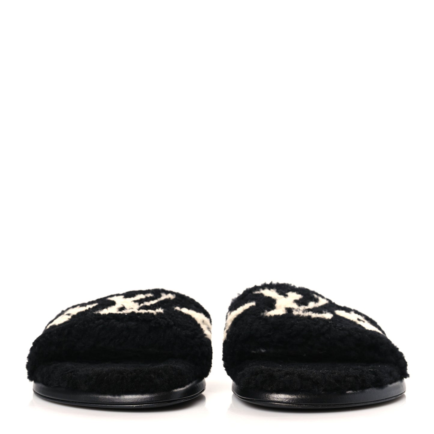 Shearling Magnetic Flat Mule 41 Black