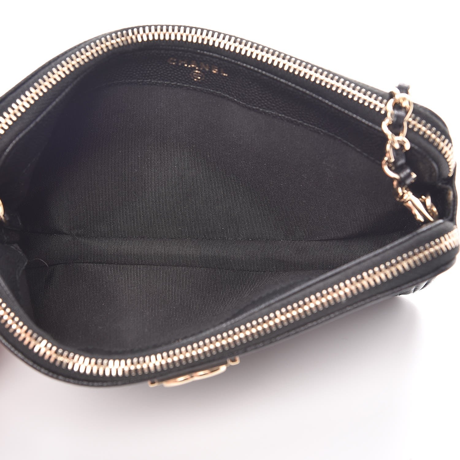 Chanel Caviar Quilted Small Boy Clutch With Chain Black 6 of 10