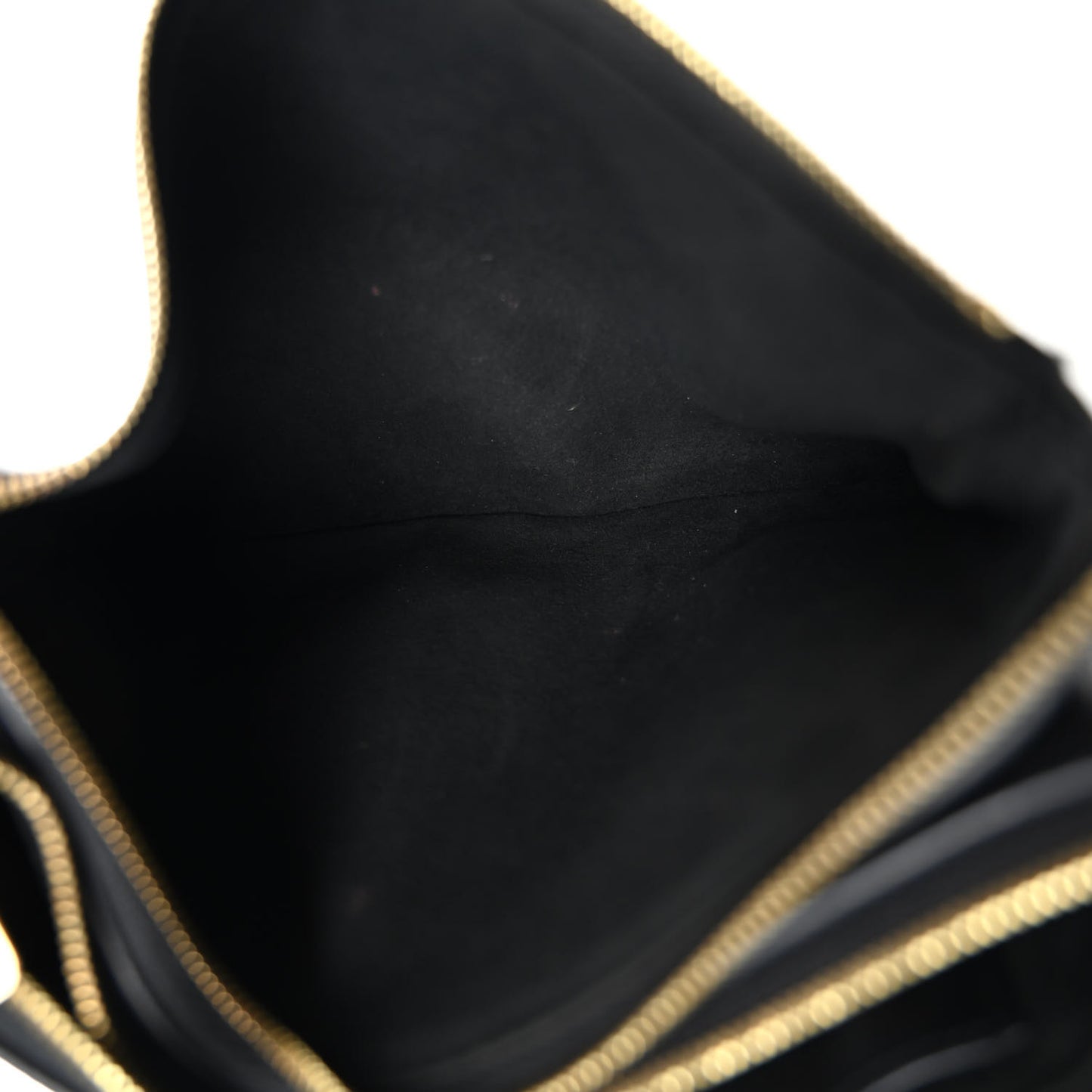 Empreinte Monogram Giant Double Zip Pochette Black Cream