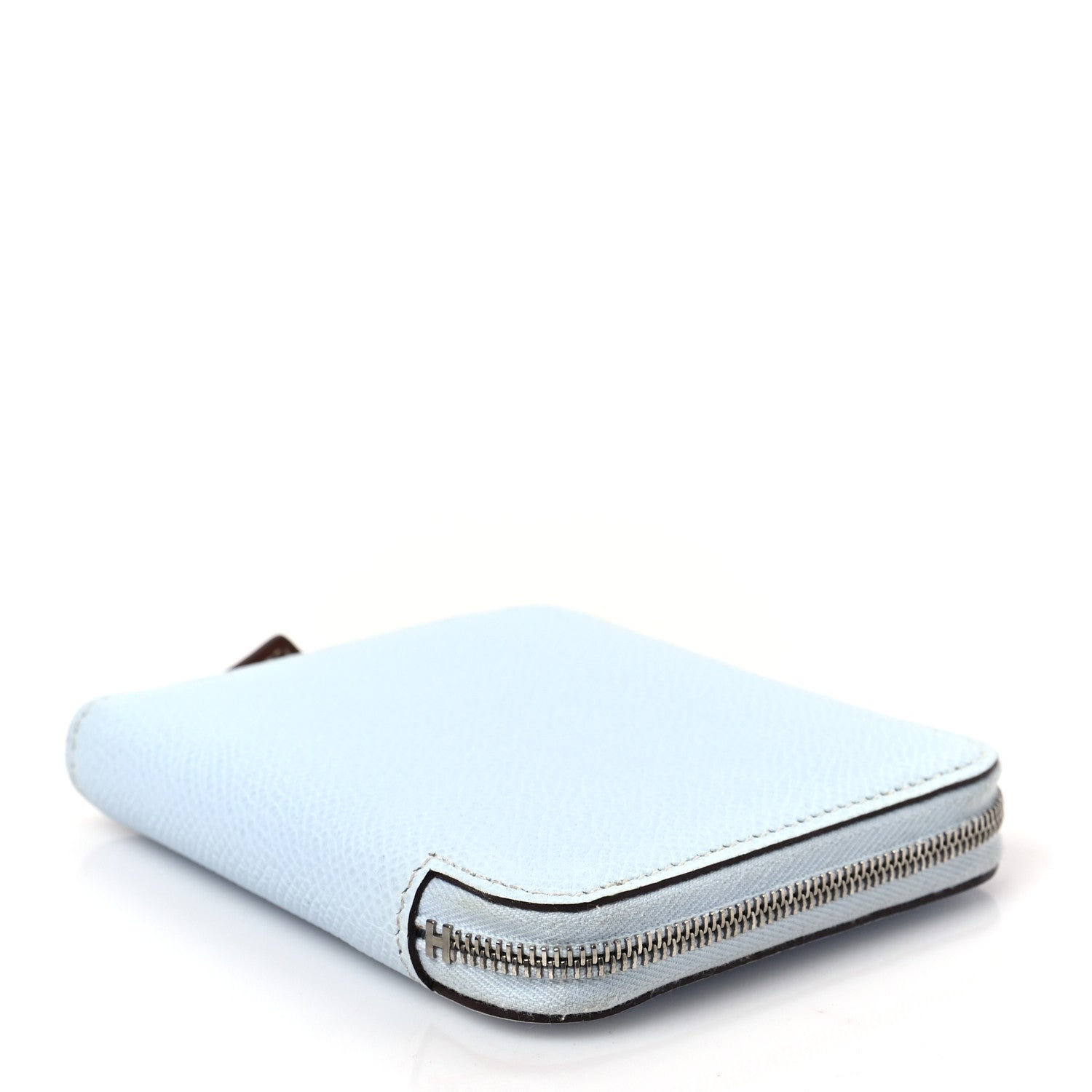 Hermes Epsom Silk'in Compact Wallet Bleu Brume 7 of 7