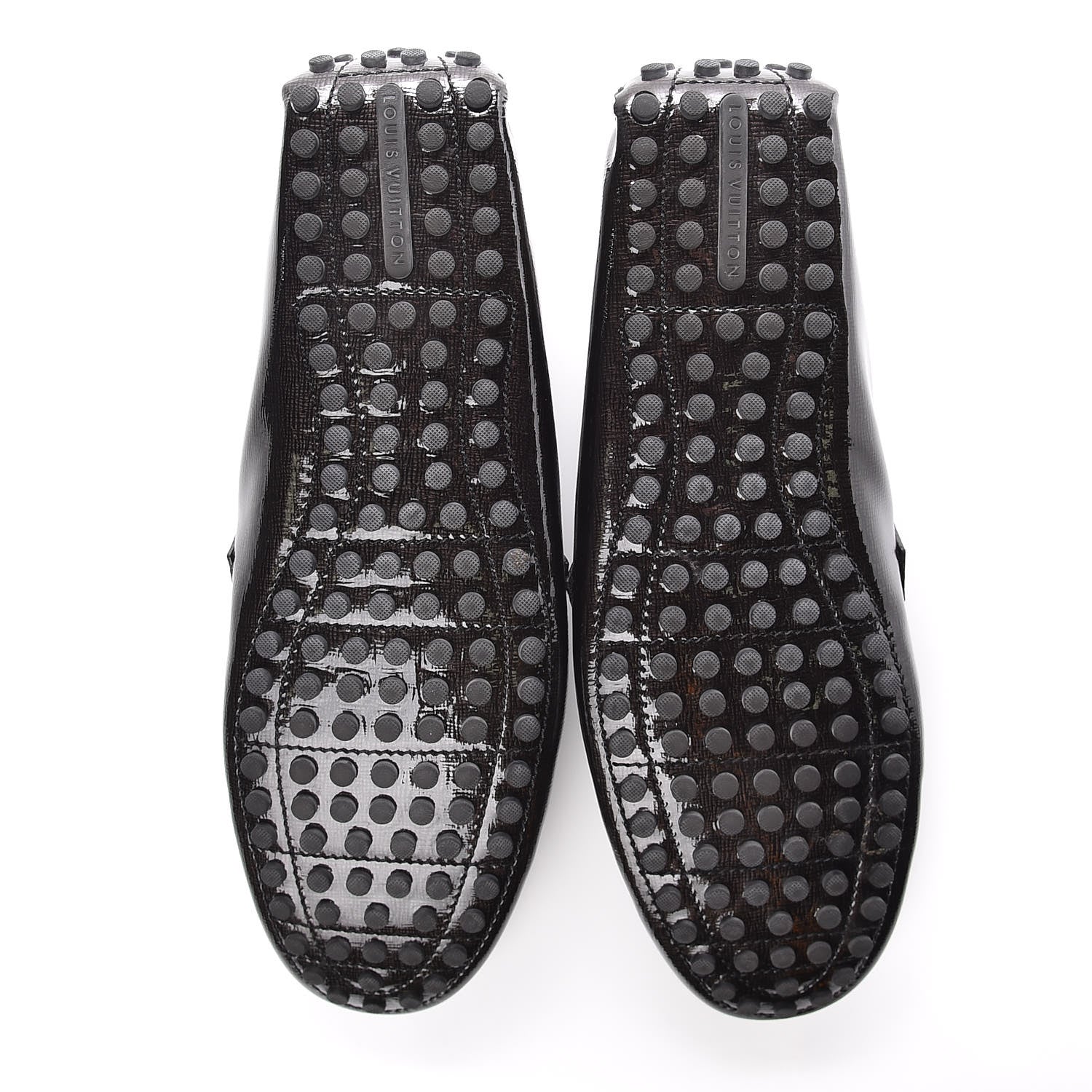 Louis Vuitton Patent Taiga Monte Carlo Moccasin Loafers 13 Black 5 of 10