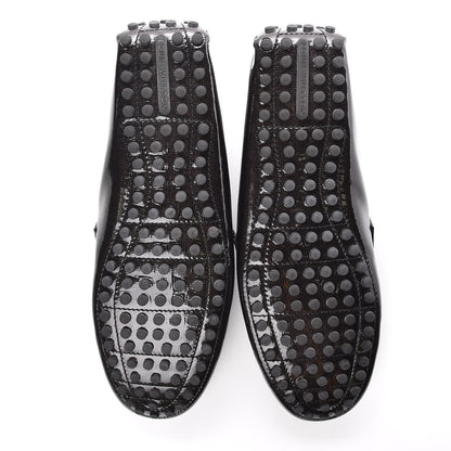 Louis Vuitton Patent Taiga Monte Carlo Moccasin Loafers 13 Black 5 of 10