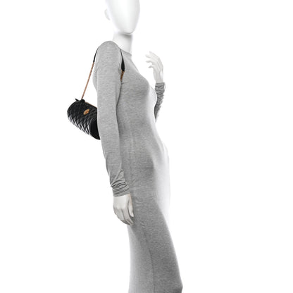 Versace Nappa Quilted Medusa Shoulder Bag Black 2 of 10