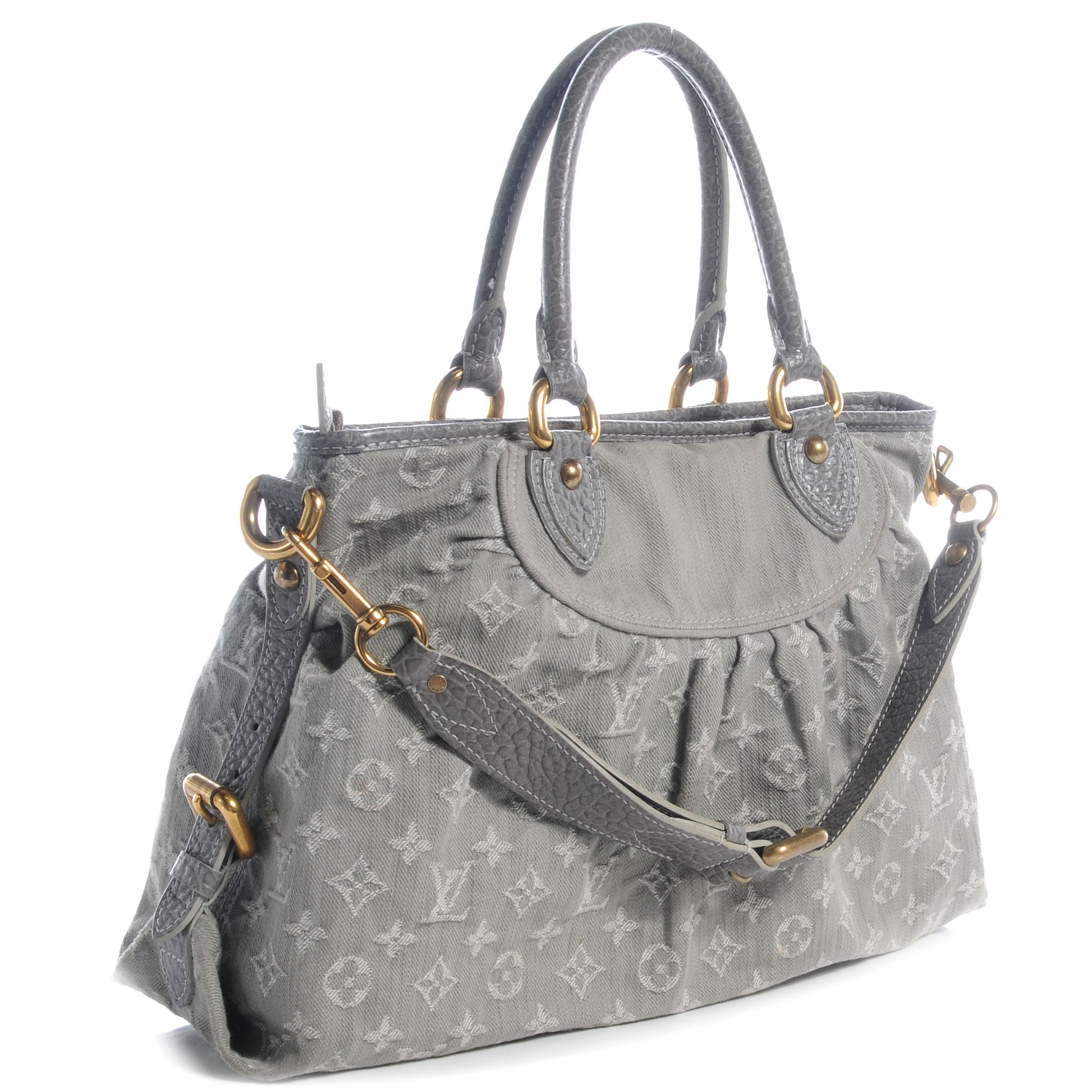 Louis Vuitton Denim Neo Cabby MM Grey 3 of 7