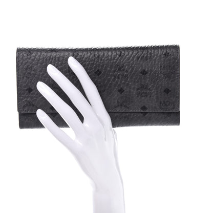 MCM Visetos Continental Flap Wallet Phantom Grey 2 of 8
