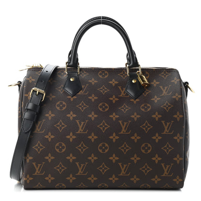 Louis Vuitton Monogram My World Tour Speedy Bandouliere 30 Black 1 of 8