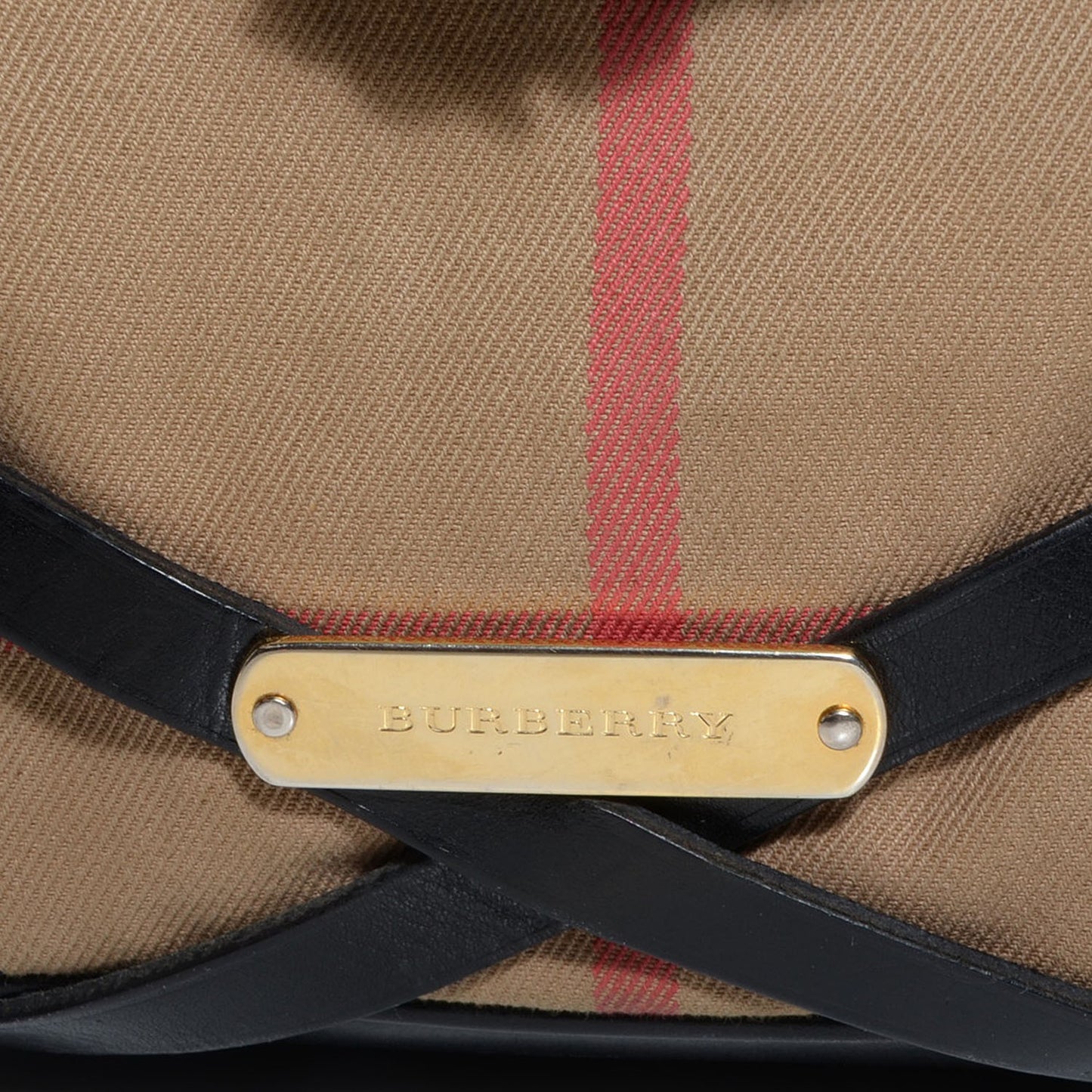 House Check Bridle Calfskin Medium Gosford Hobo Black