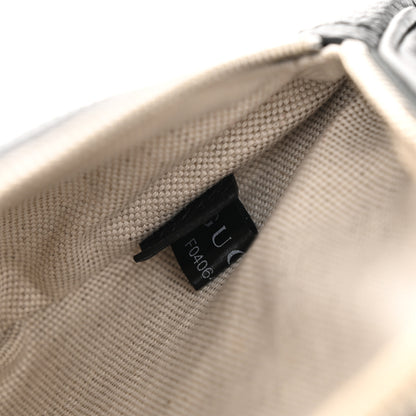 Gucci Piuma Calfskin Jumbo GG Embossed Small Belt Bag Black 7 of 11