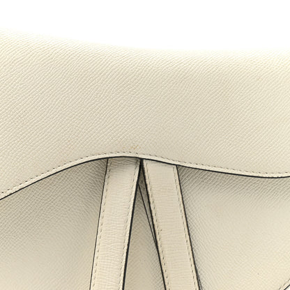 Christian Dior Grained Calfskin Saddle Bag With Strap Latte 8 of 17
