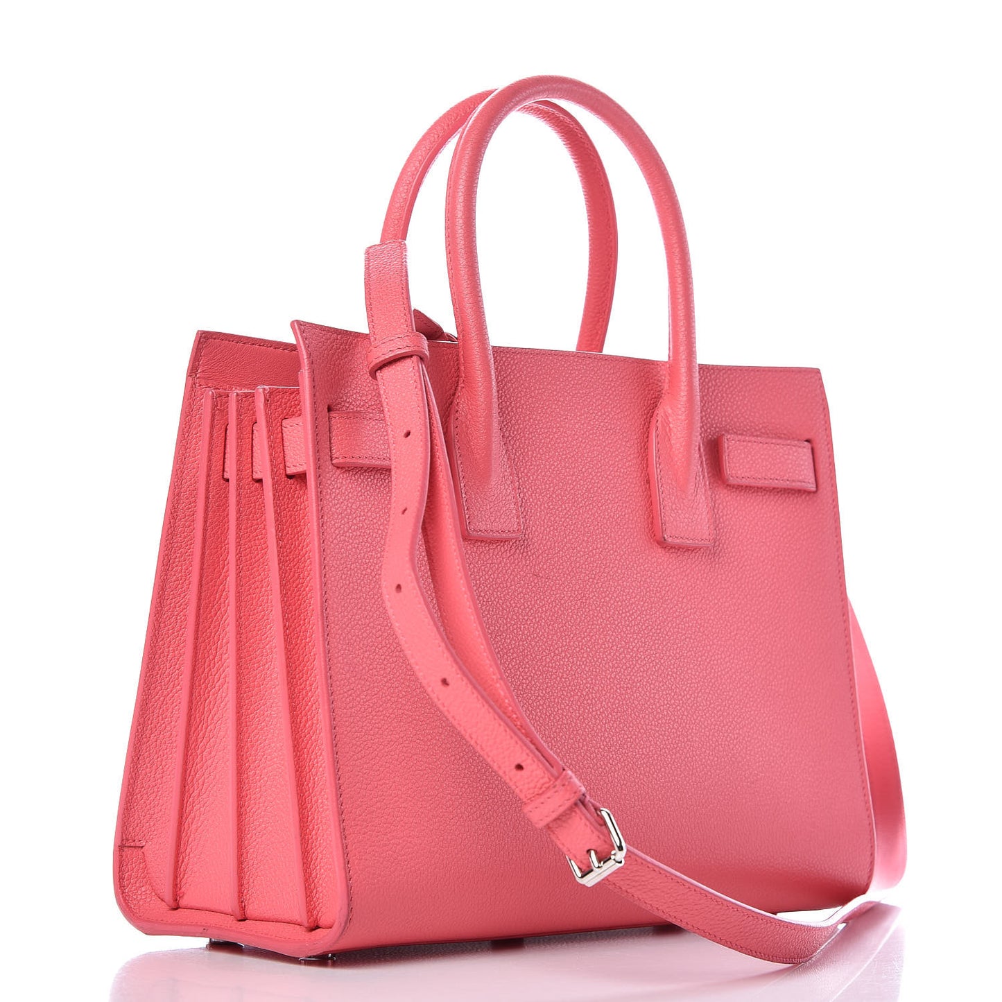 Grained Calfskin Baby Sac De Jour Rose Clair