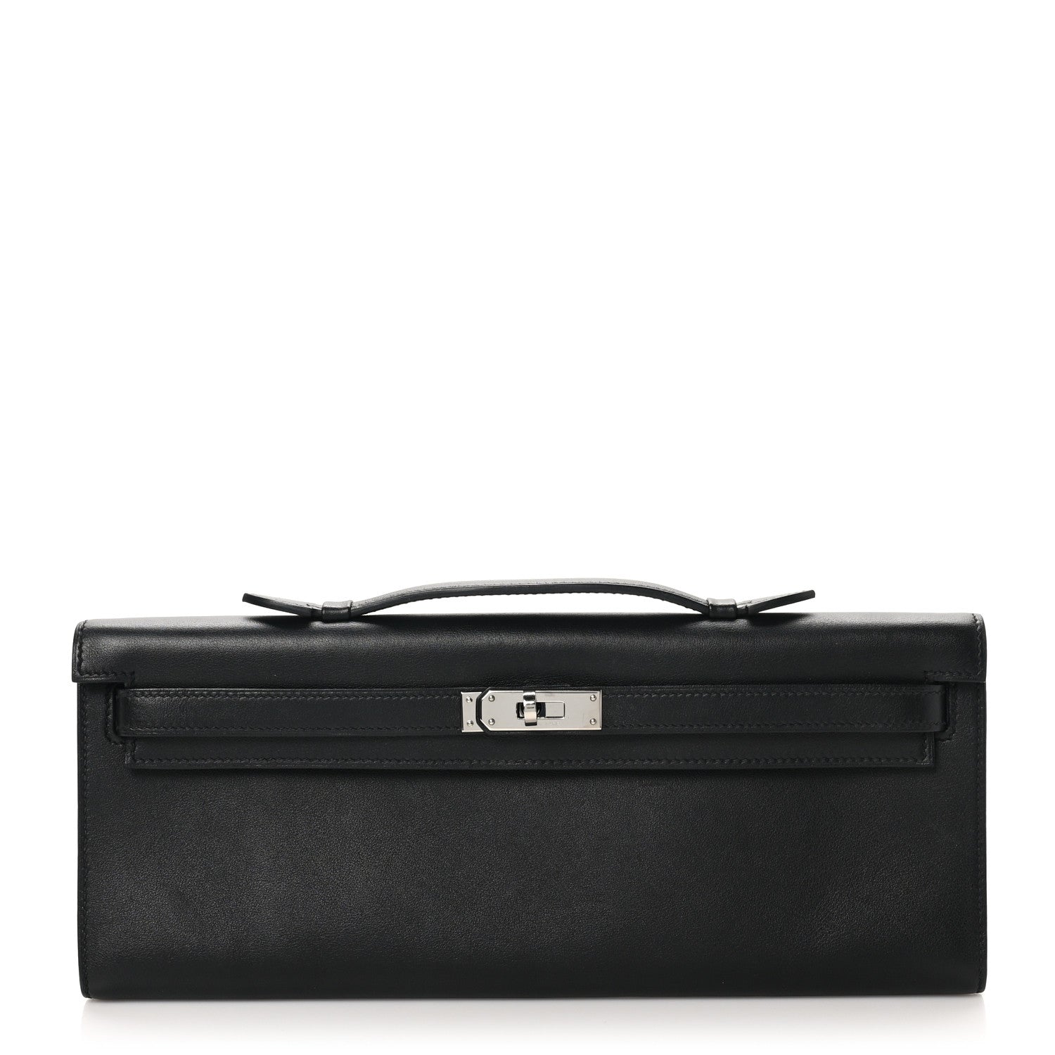 Hermes Swift Kelly Cut Clutch Pochette Black 1 of 11