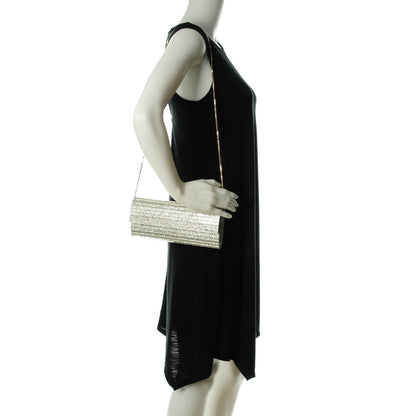 Jimmy Choo Acrylic Glitter Sweetie Clutch Champagne 2 of 7