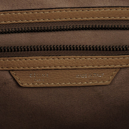 Celine Drummed Calfskin Mini Luggage Dune 7 of 8