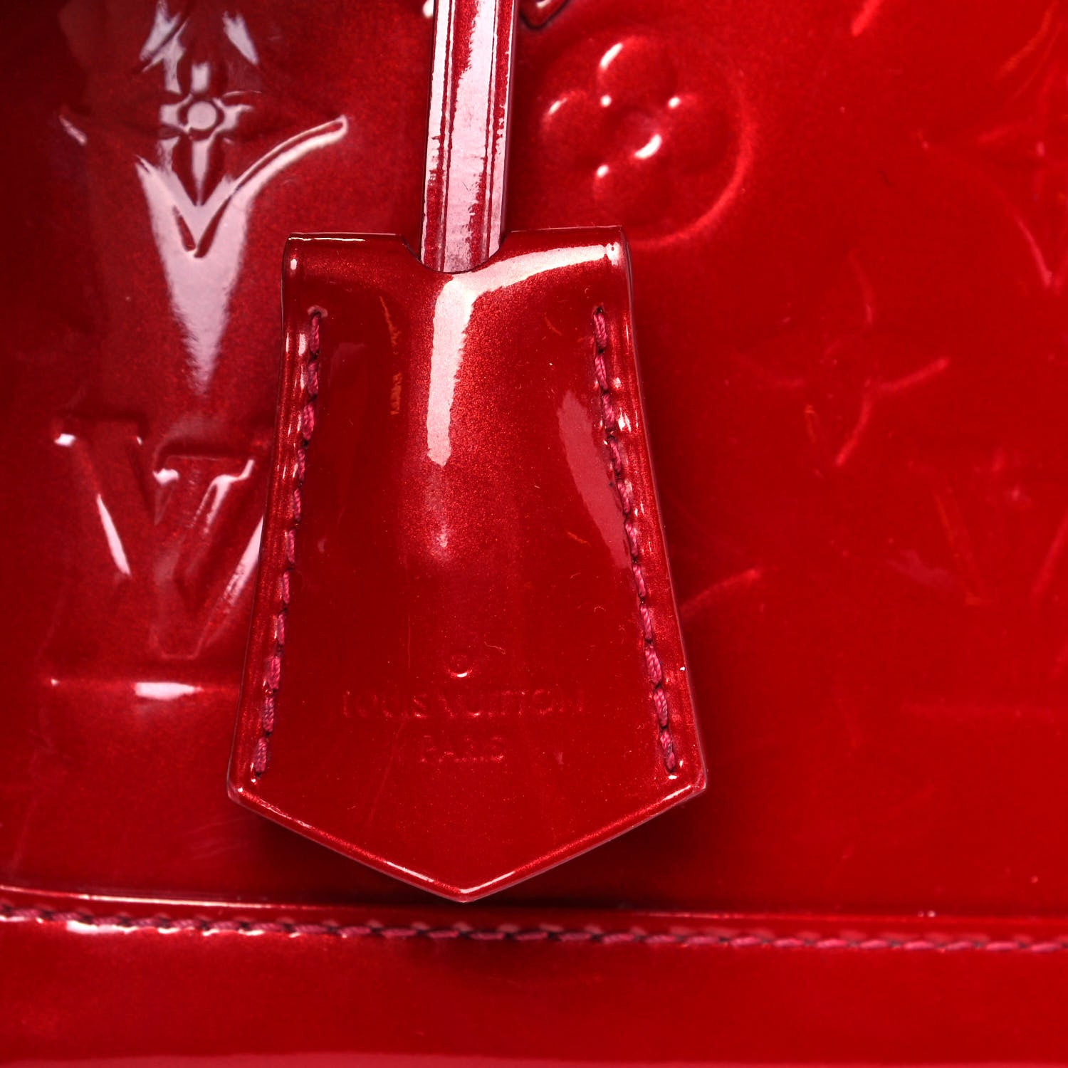 Louis Vuitton Vernis Alma BB Pomme D'Amour 7 of 15