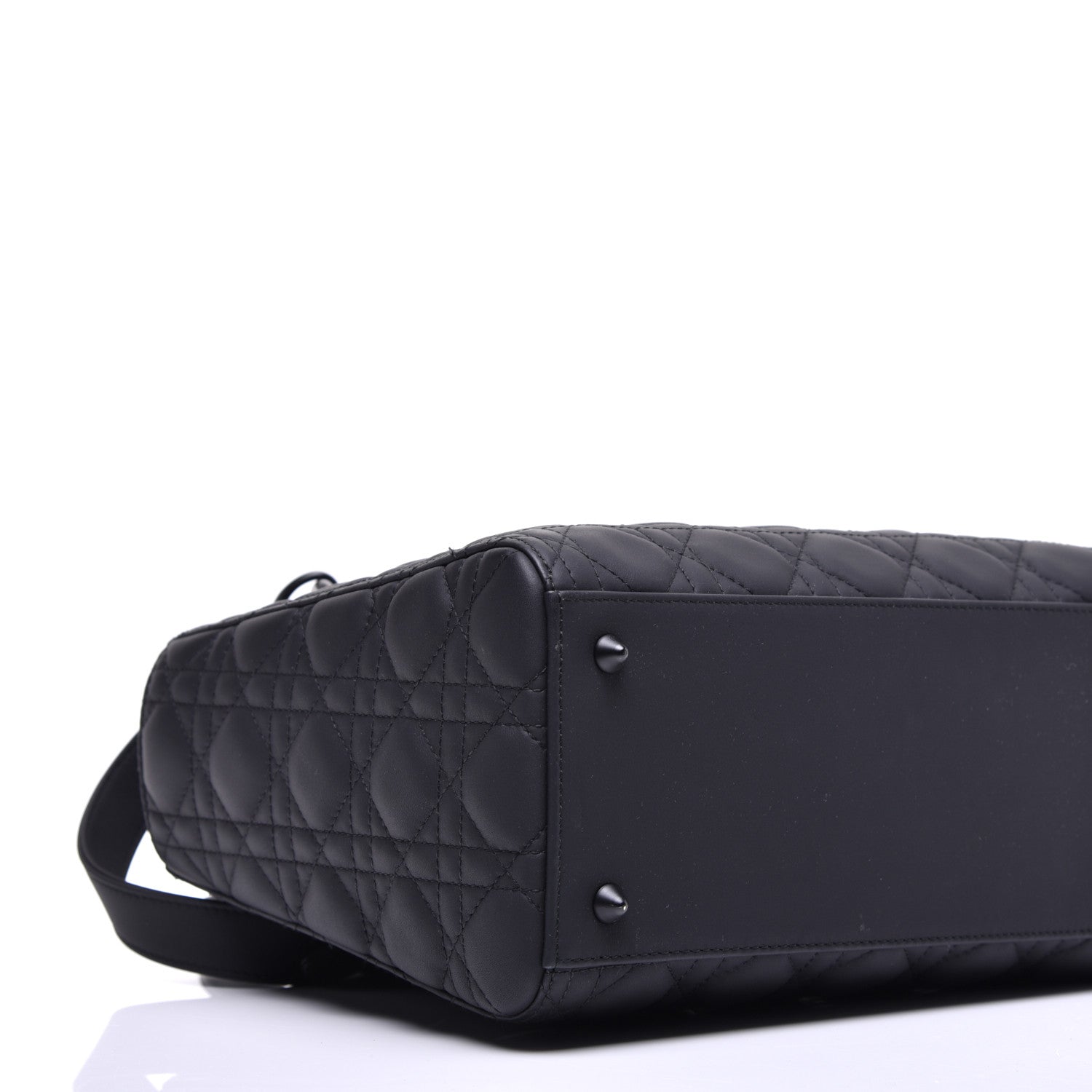 Christian Dior Ultra Matte Calfskin Cannage Medium Lady Dior Black 8 of 9