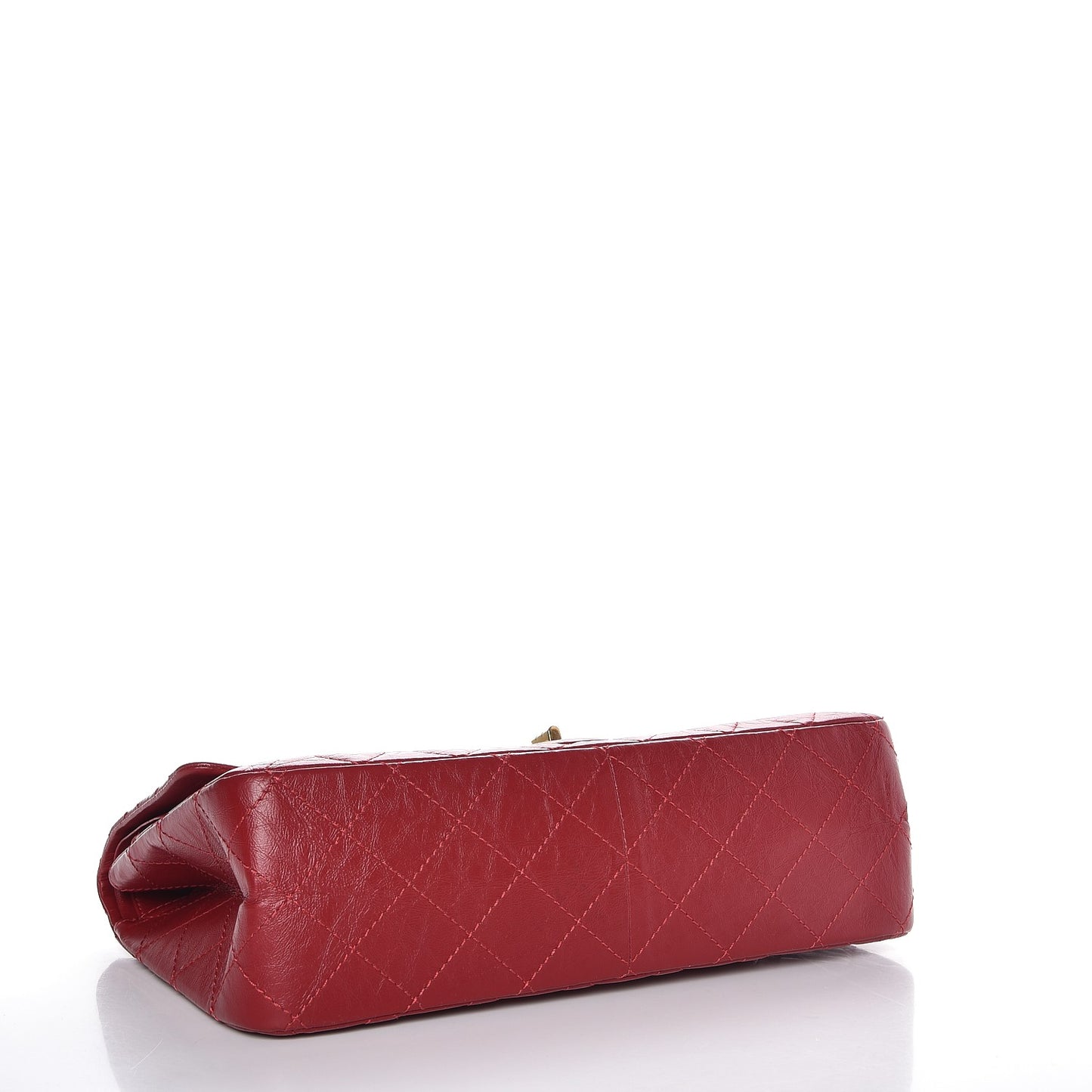 Aged Calfskin Quilted 2.55 Reissue 227 Flap Red