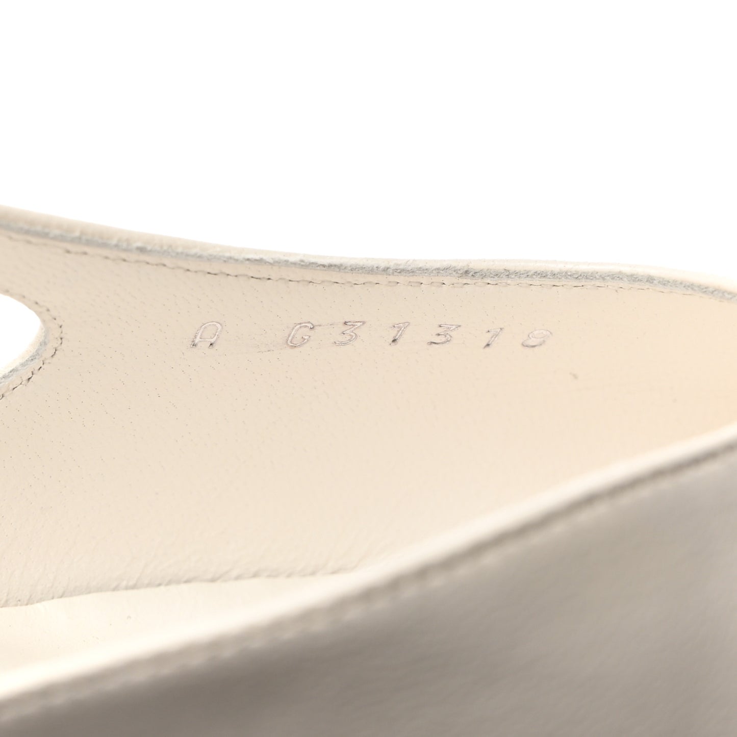 Lambskin Cap Toe CC Slingback Pumps 37.5 White Black