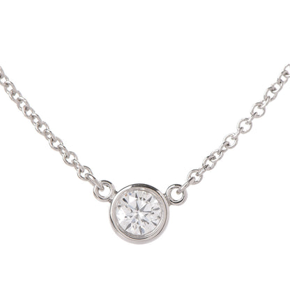 Tiffany Platinum Diamond .14ct Elsa Peretti Diamonds by the Yard Pendant Necklace 4 of 7