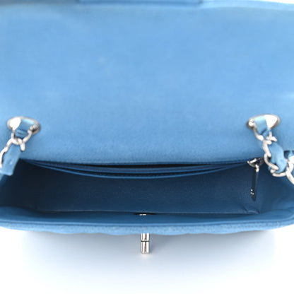 Chanel Iridescent Caviar Quilted Mini Rectangular Flap Light Blue 7 of 11