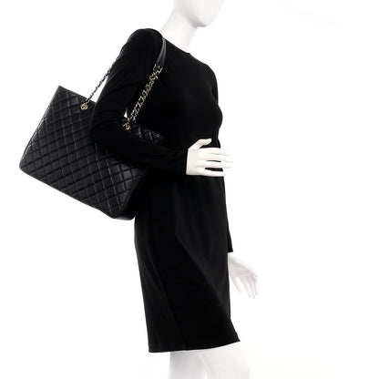 Chanel Calfskin Quilted Timeless Tote Black 2 of 8