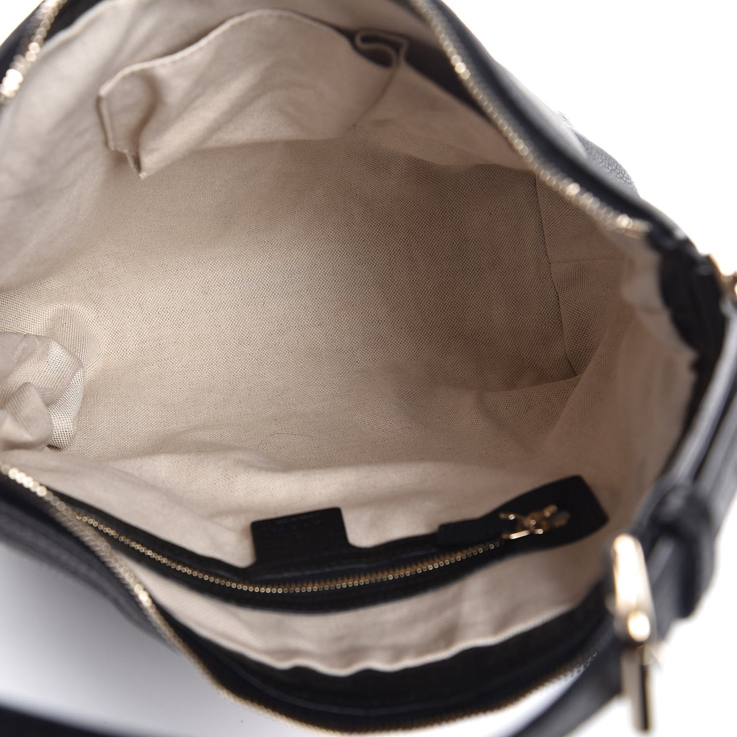 Calfskin Vintage Web Medium Hobo Black