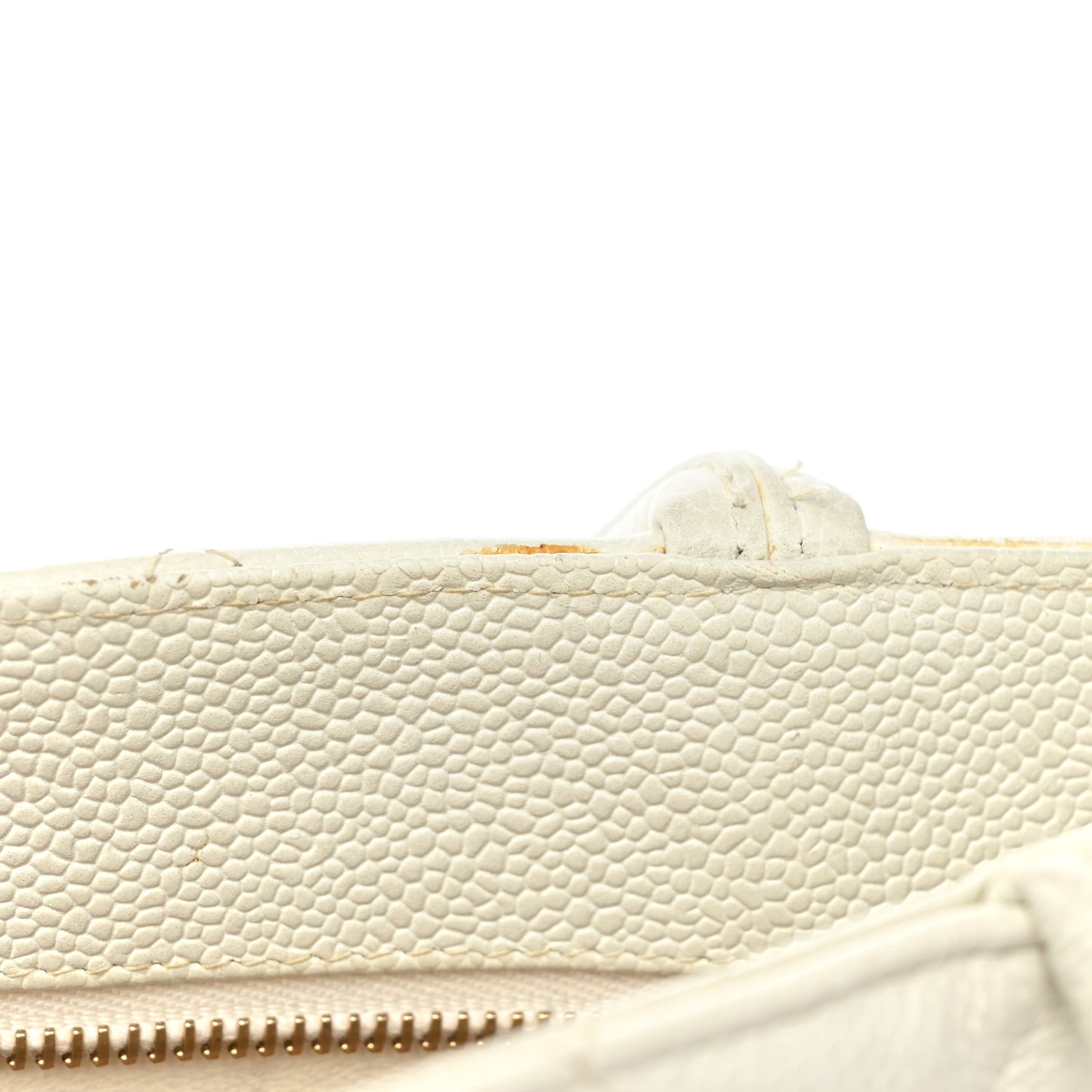 Caviar Quilted Medallion Tote White