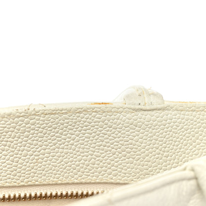 Chanel Caviar Quilted Medallion Tote White 21 of 22