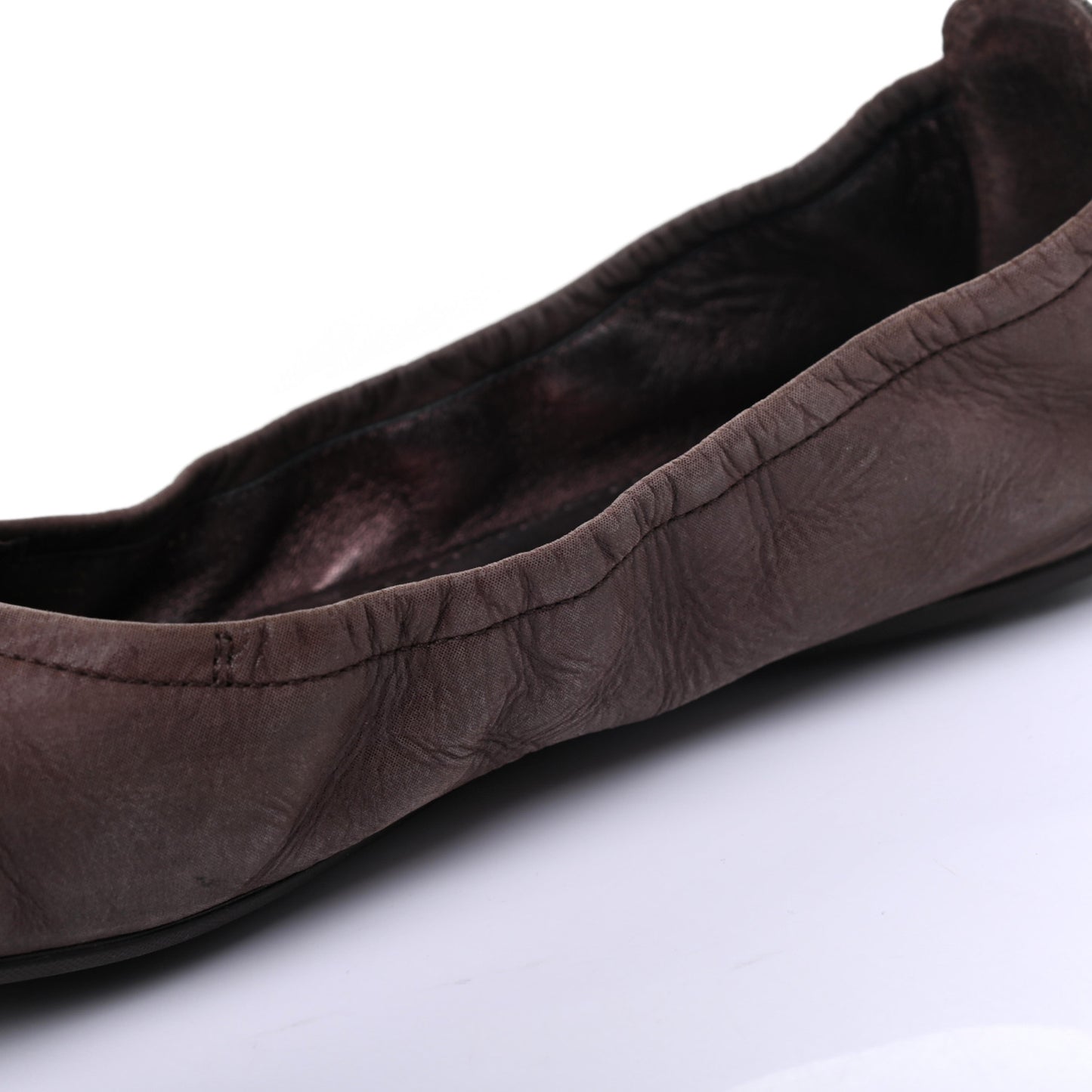Monogram Suede Lucky Ballerina Flats 39 Brown