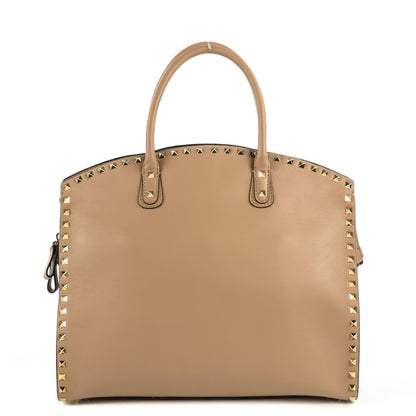 Valentino Garavani Vitello Rockstud Dome Shopper Alpaca 1 of 8