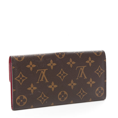 Louis Vuitton Monogram Emilie Wallet Fuchsia 2 of 5