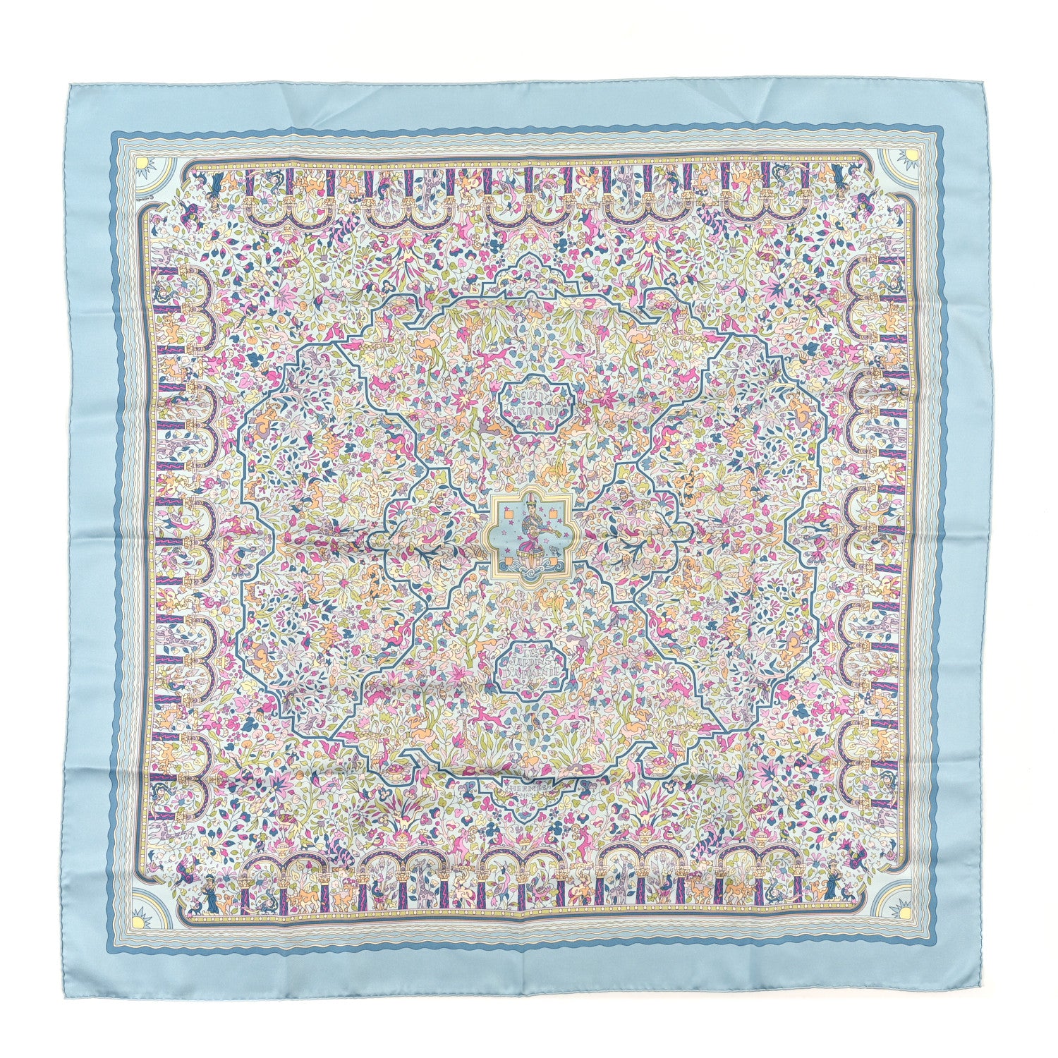 Hermes Silk Les Jardins D'Armenie Scarf 90 1 of 3