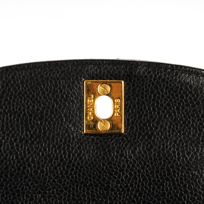 Chanel Caviar Flap Shoulder Bag Black 6 of 10