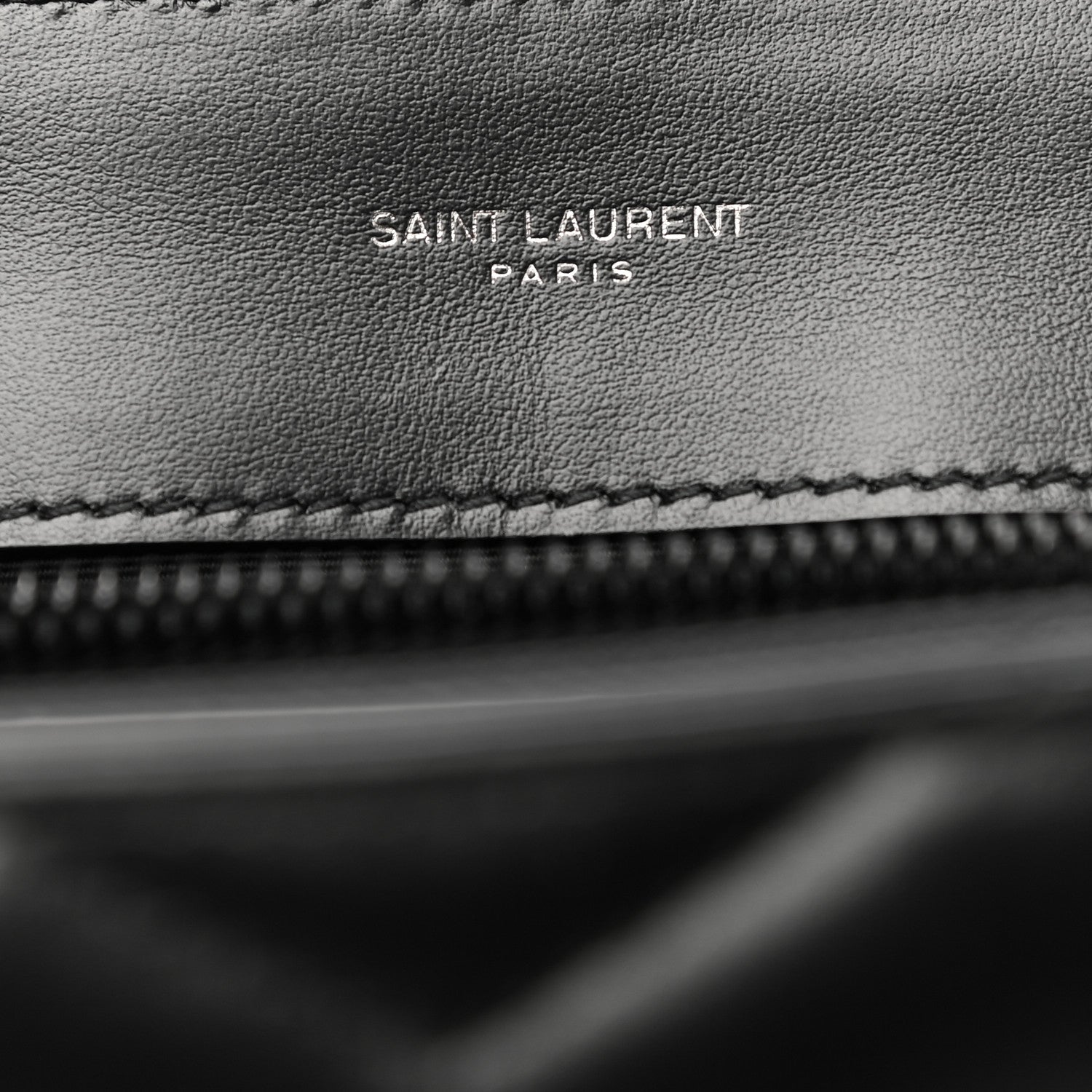 Saint Laurent Calfskin Y Quilted Monogram Medium Loulou Chain Satchel Black 6 of 13
