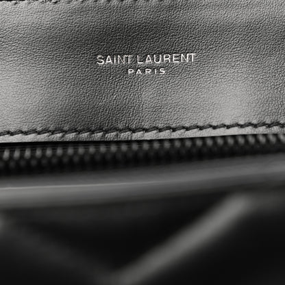 Saint Laurent Calfskin Y Quilted Monogram Medium Loulou Chain Satchel Black 6 of 13