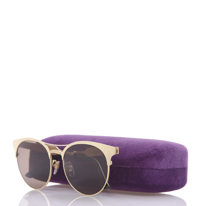 Gucci Round Metal GG0075SK Sunglasses Gold 8 of 8