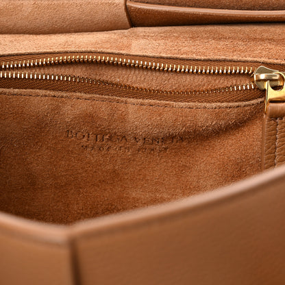 Bottega Veneta Grained Calfskin Maxi Intrecciato Mini Arco Caramel 6 of 10