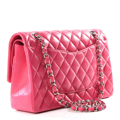 Chanel Lambskin Quilted Medium Double Flap Fuchsia 2 of 10
