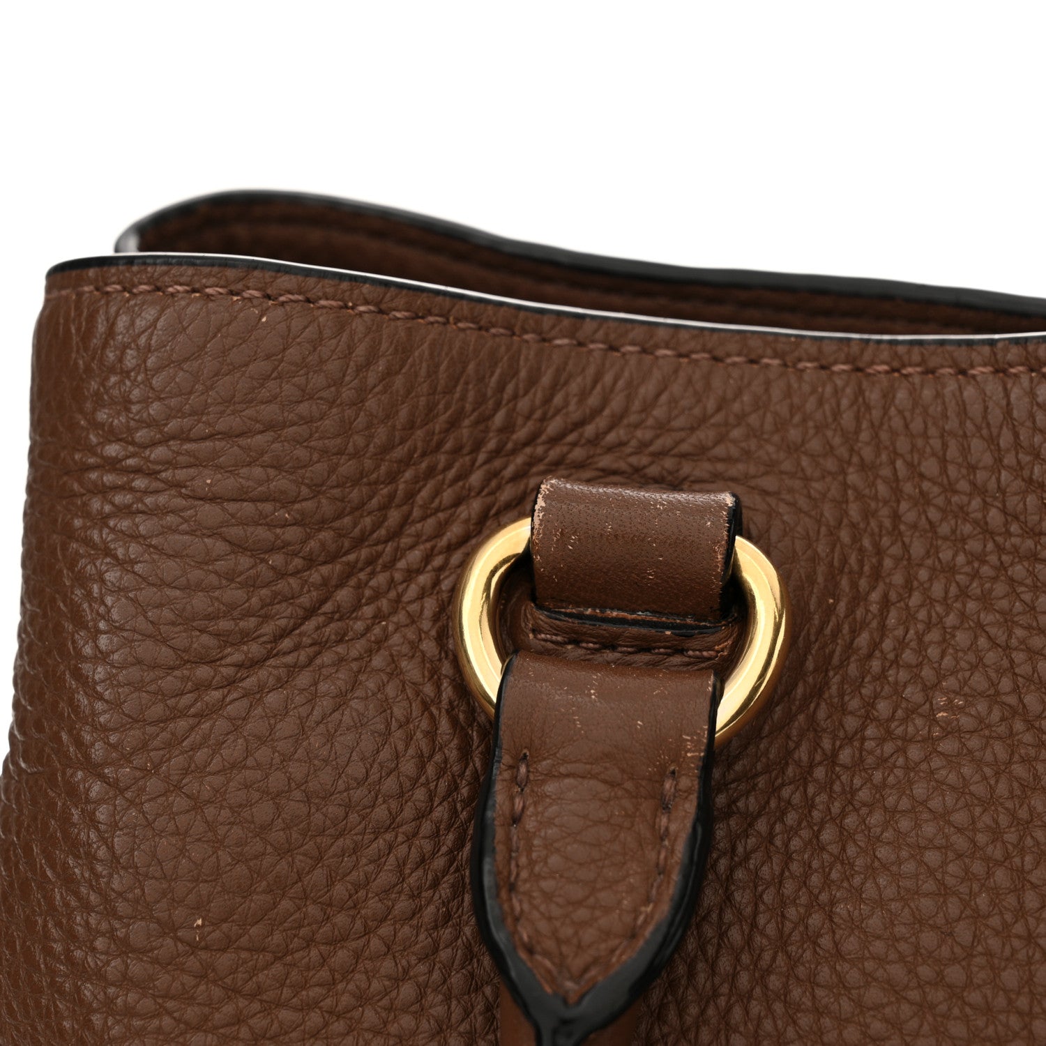 Prada Vitello Daino Shoulder Bag Bruciato 14 of 18