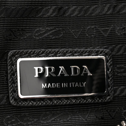 Prada Saffiano Travel Pocket Zippered Shoulder Bag Black 6 of 10
