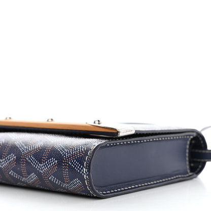 Goyard Goyardine Monte Carlo Bois Clutch With Strap Navy 7 of 8