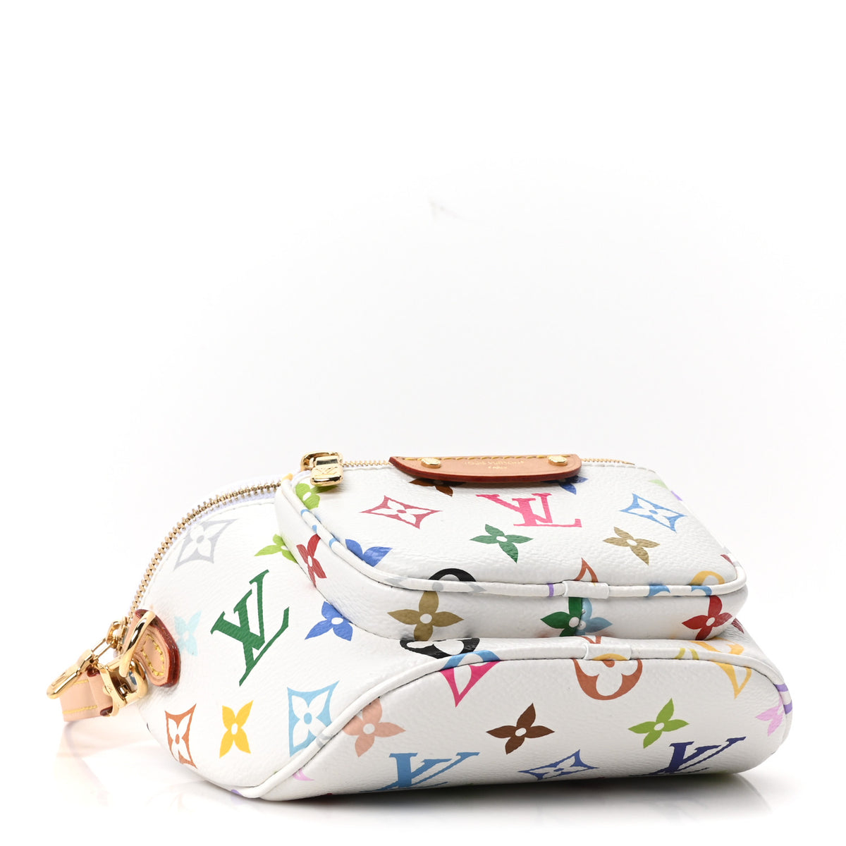 LV X TM Monogram Multicolor Mini Bumbag White