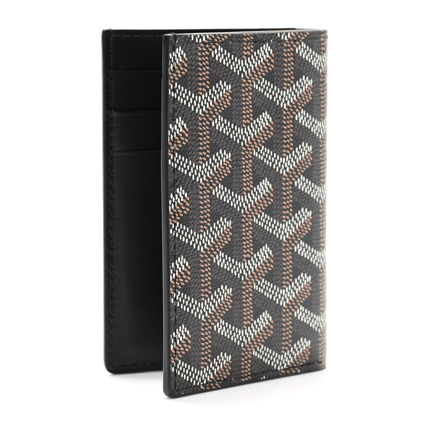 Goyardine Saint Pierre Card Holder Black