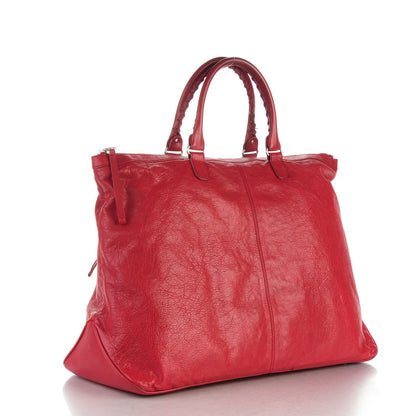 Balenciaga Agneau Classic Hardware Oversize Mens Bag Groseille 3 of 9