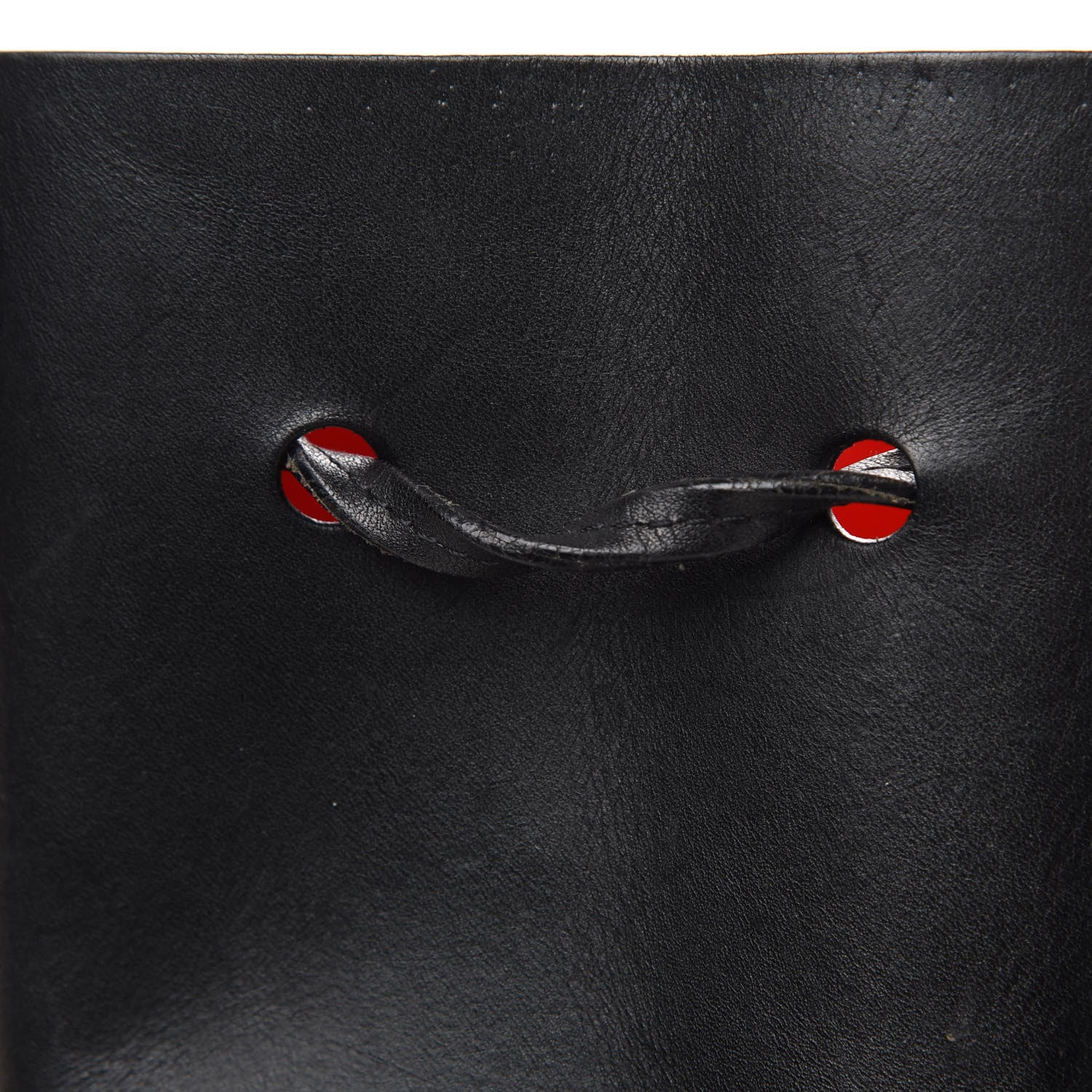 Mansur Gavriel Vegetable Tanned Calfskin Bucket Bag Black Flamma 14 of 16
