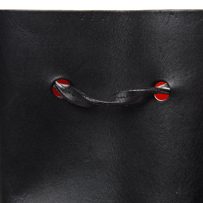 Mansur Gavriel Vegetable Tanned Calfskin Bucket Bag Black Flamma 14 of 16